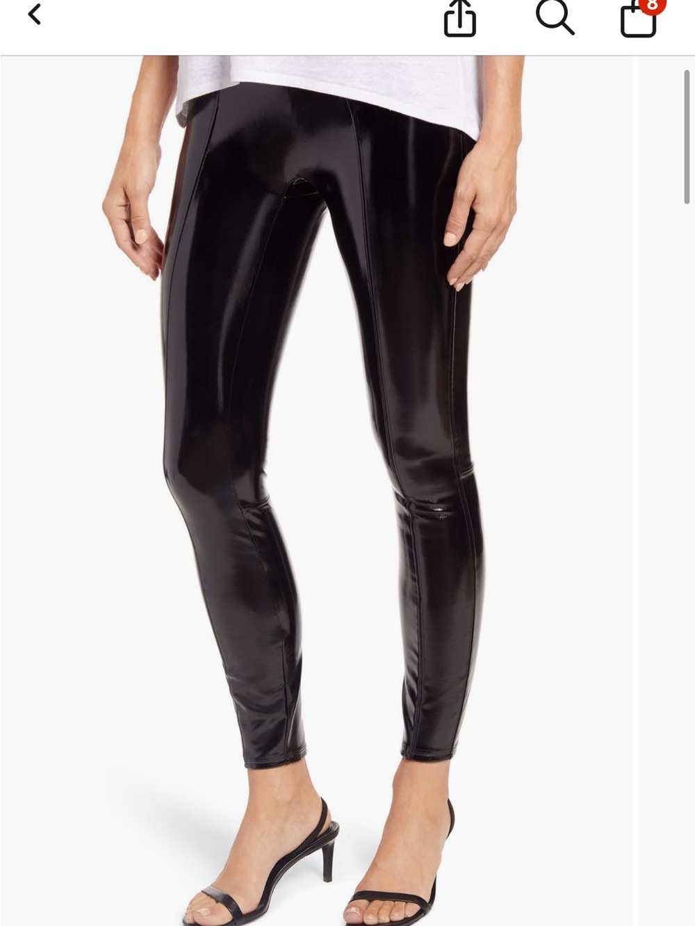 SPANX by Sara Blakely Faux Patent Leather Leggings